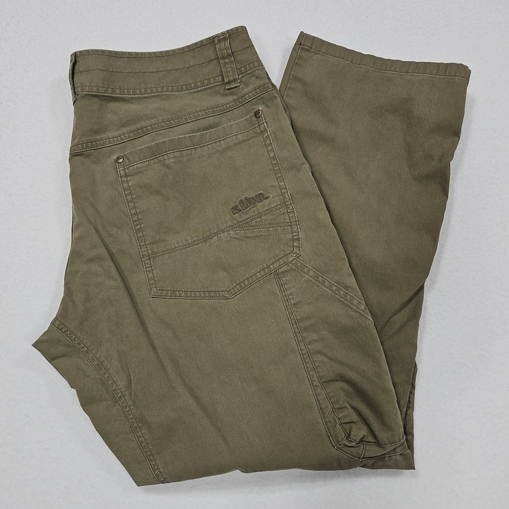 Kuhl Revolvr Pants Men 36x30 Brown Stretch Outdoor Hiking Casual Patina Dye 5232